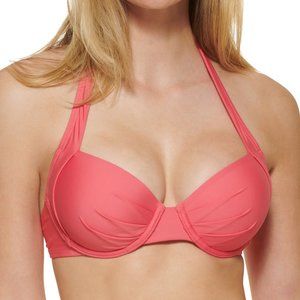 Calvin Klein Swim Bra Top Underwire Pink Size XL